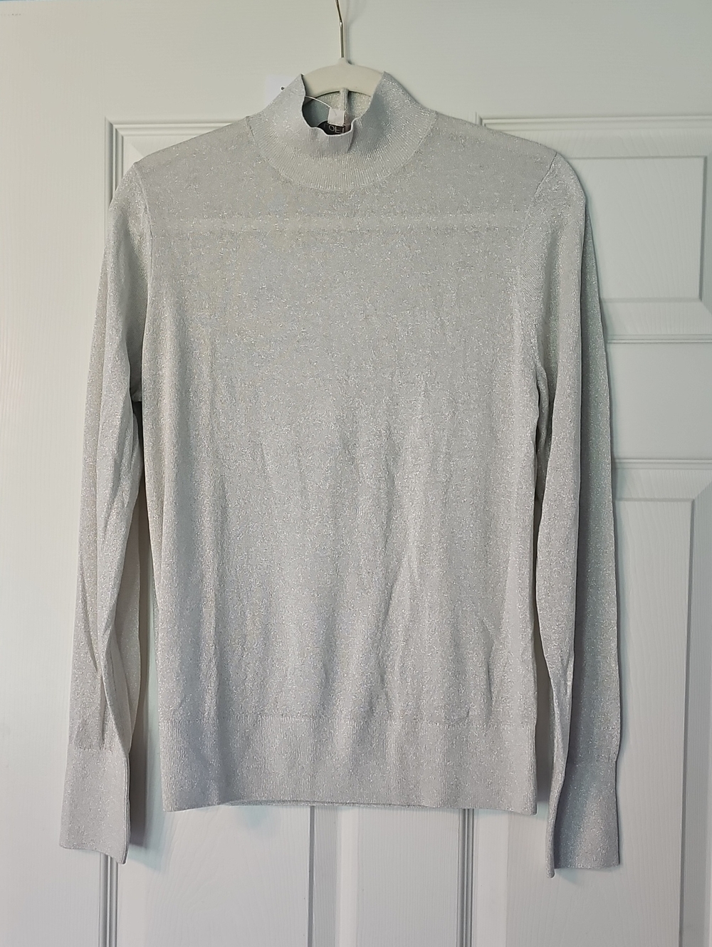 LOFT Women's Gold Sparkle Mockneck Top - NWT